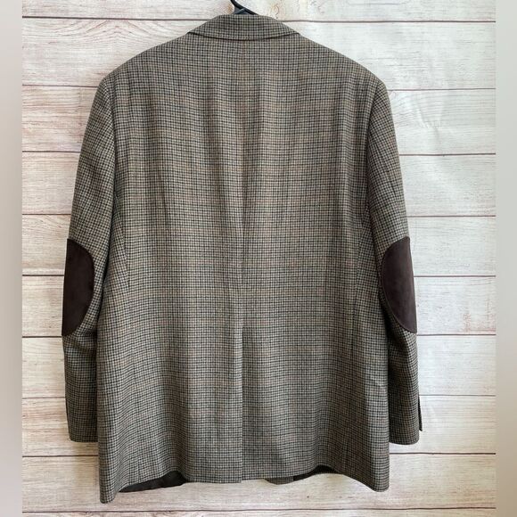 SADDLEBRED HOUNDSTOOTH WOOL BLEND BLAZER - Picture 2 of 6